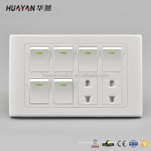 Fireproof Wall Switch Socket Electrical Switch and Socket